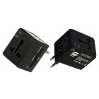 Charger Usb 2 Port + Universal Socket